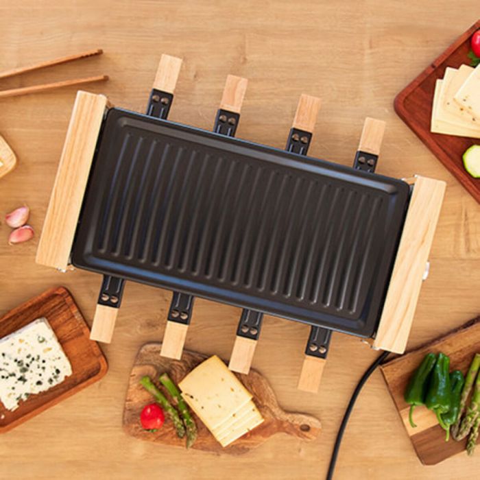 Plancha de Cocina Cecotec Cheese&Grill 8200 Wood Black 1200 W 5