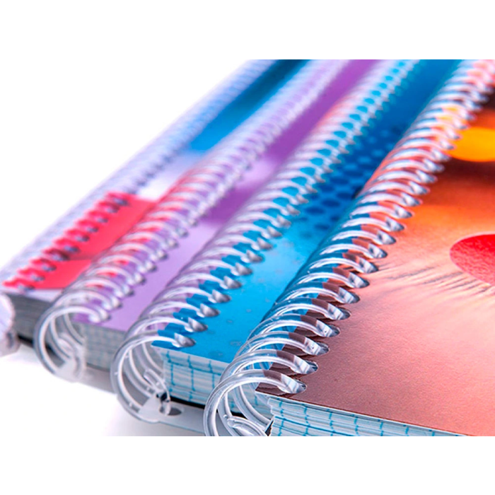 Q-connect Espiral 32 5:1 20mm 2mm Transparente para Encuadernación Caja de 100 Unidades 4