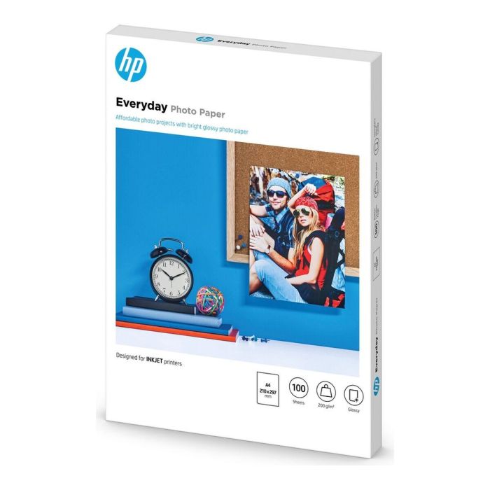 HP Papel fotográfico semibrillante multipropósito A4 210x297mm 200g/m² 100 hojas 4 HP Papel fotográfico semibrillante multipropósito A4 210x297mm 200g/m² 100 hojas 4