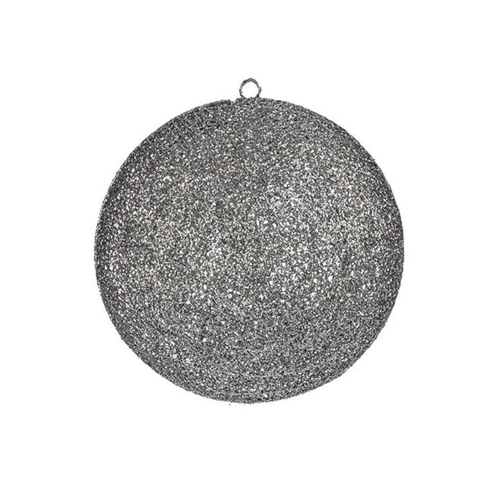 Bola Decorativa Gris Metal Plástico (6 Unidades) 1