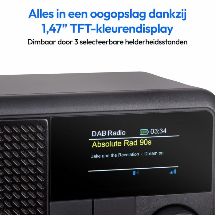 Medion AAAPC79485 Mini Radio Digital DAB/FM Portátil - Mono 2W RMS - Negro 6