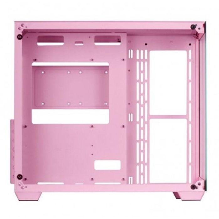 Mars Gaming MCV4P Caja Gaming Custom Premium XXL E-ATX con Cristal Templado Continua sin Marco Doble Cámara Edición Custom Rosa 1