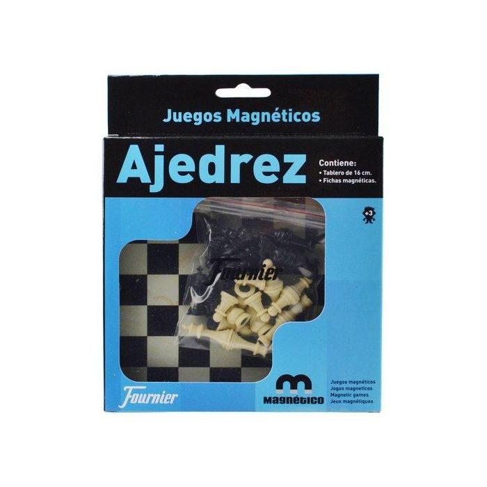 Fournier Ajedrez Magnético de Mesa 16x16 cm Juego de Viaje Plegable Compacto
