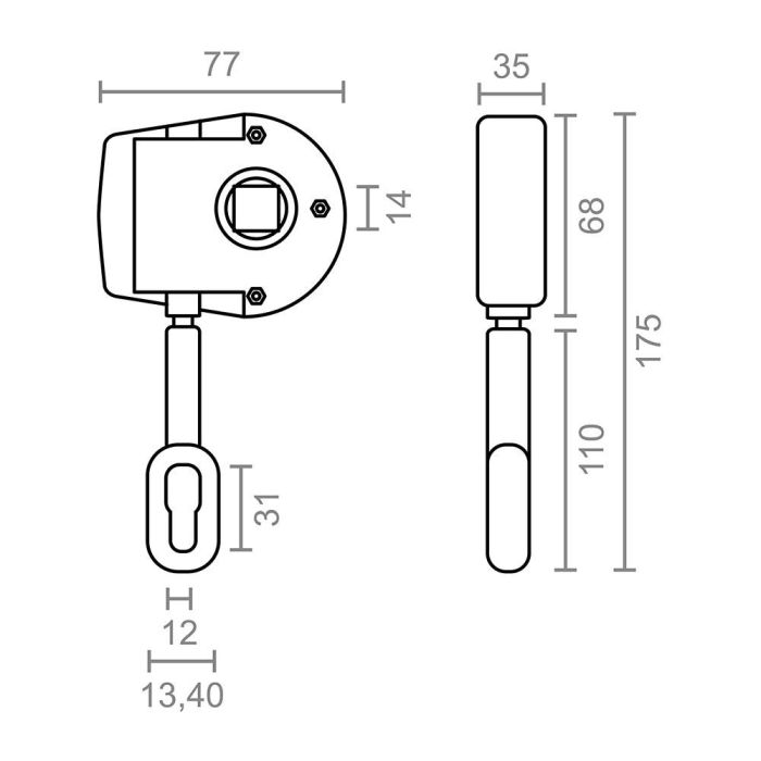Micel TLD05 92551 Máquina Enrollar Toldo 1:11, Especial Toldo Doble, Zamak Blanco, 77x35x175mm 2 Micel TLD05 92551 Máquina Enrollar Toldo 1:11, Especial Toldo Doble, Zamak Blanco, 77x35x175mm 2