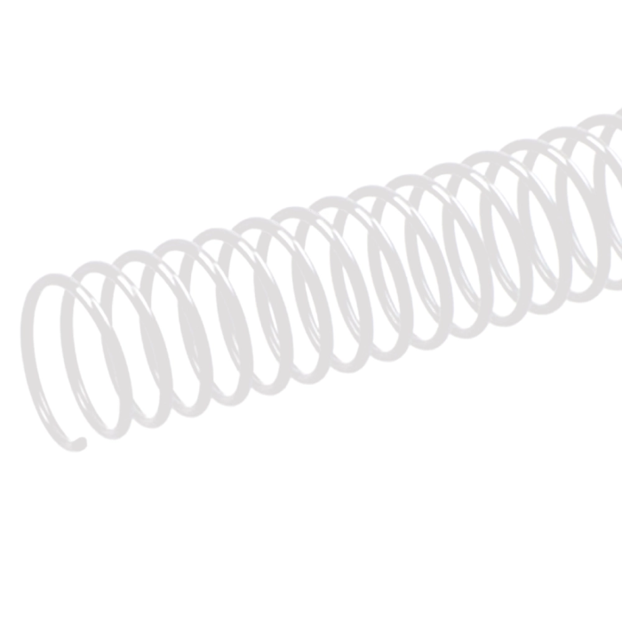 Q-connect Espiral Metálico Blanco 64 5:1 8 mm para Encuadernación - Caja de 200 Unidades 5