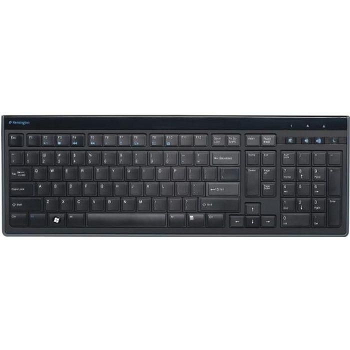 Kensington Teclado Advance Fit USB Ultraplano 19mm Francés Negro Mate, Cable 190cm, Compatible con Windows 8, Teclas Multimedia Plug & Play 0 Kensington Teclado Advance Fit USB Ultraplano 19mm Francés Negro Mate, Cable 190cm, Compatible con Windows 8, Teclas Multimedia Plug & Play 0