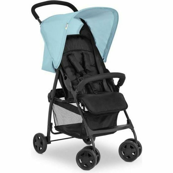 Hauck Cochecito de caña Sport Azul - Silla de paseo ligera, compacta, plegable y reclinable para bebé
