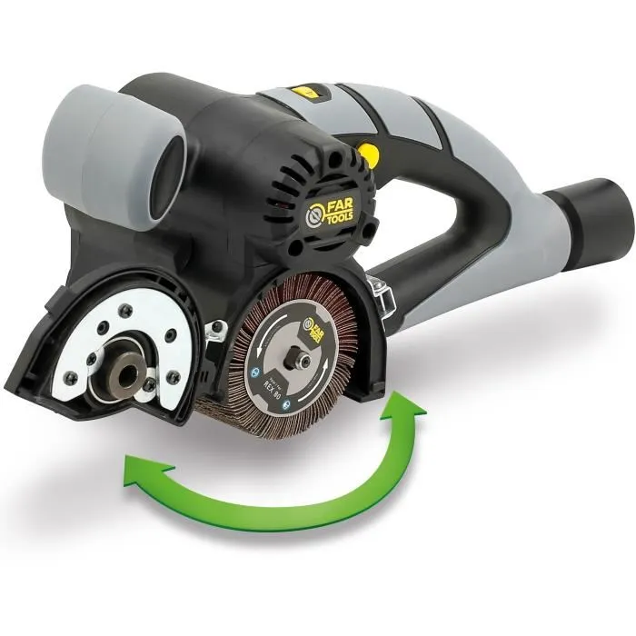 Fartools Renovador Multimaterial Compacto 420W Cepillo Abatible Ø80mm para Madera Metal Piedra Hormigón Velocidad Variable Fartools Renovador Multimaterial Compacto 420W Cepillo Abatible Ø80mm para Madera Metal Piedra Hormigón Velocidad Variable