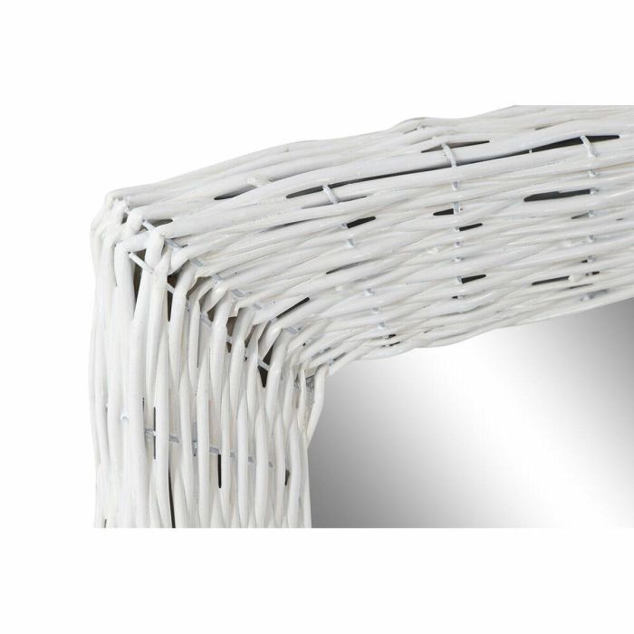 Espejo de pared DKD Home Decor Blanco Cottage Trenzado 53,5 x 4 x 62,5 cm 1 Espejo de pared DKD Home Decor Blanco Cottage Trenzado 53,5 x 4 x 62,5 cm 1