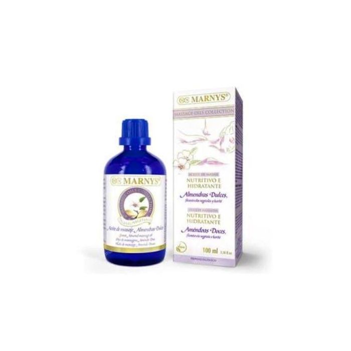 MARNYS Aceite de Almendras Dulces para Masaje 100ml – Cuidado Piel y Uñas – Sin Perfume