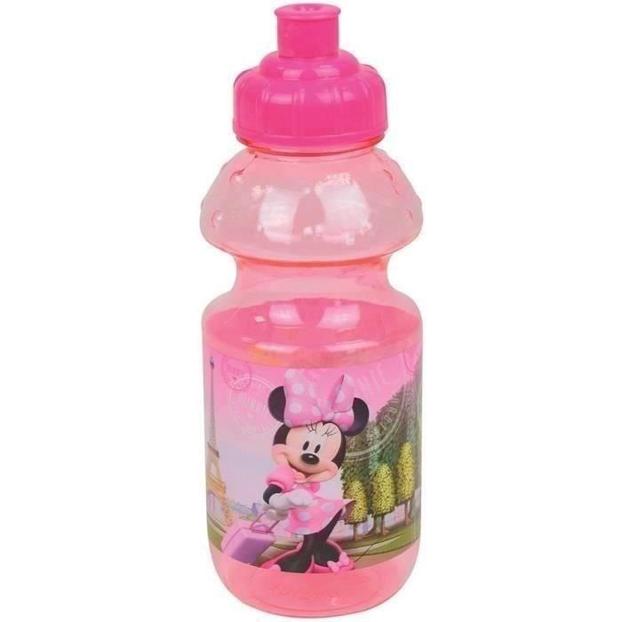 Fun House FUN3524550063775 Set de Vajilla Disney Minnie, Vidrio, Plato Hondo, Llano, Botella, Caja Merienda y Cubiertos 5