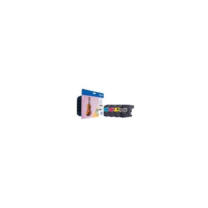 Brother LC-127XLVALBP Cartucho Tinta Original Multipack 4 Colores: Negro, Cian, Magenta, Amarillo para Impresora MFC-J4510DW
