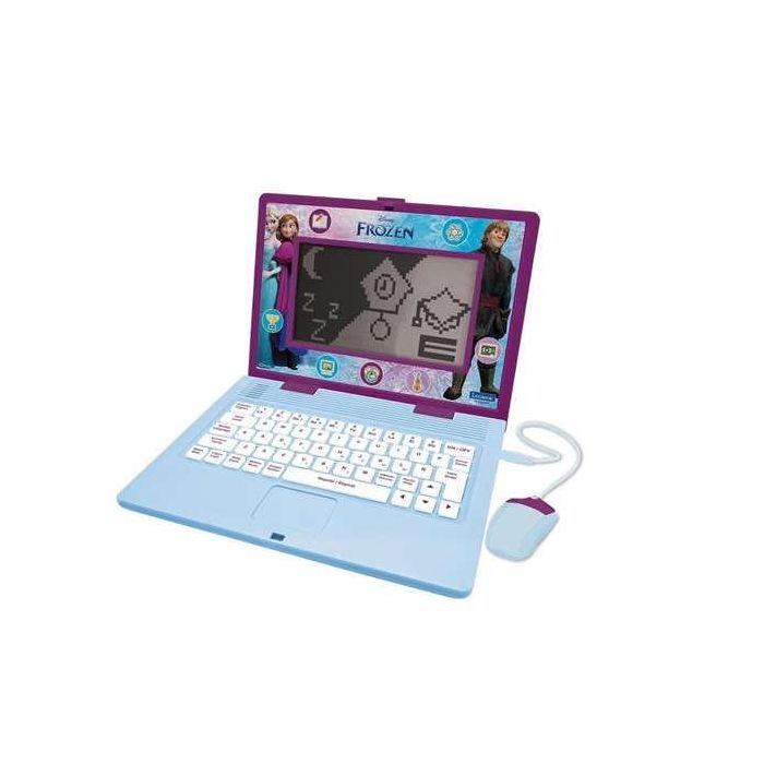 Lexibook Portátil Educativo Bilingüe Frozen con 170 Actividades (85 por idioma) Pantalla 6.7" EN/ES para Niños +3 Años