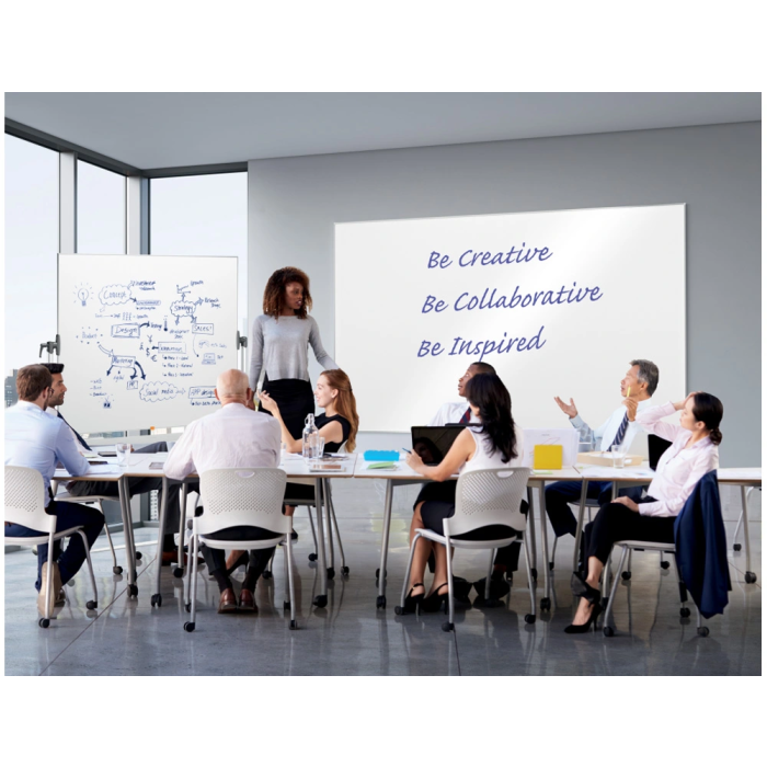 Nobo Pizarra Blanca Magnética Móvil Classic Acero Vitrificado 150x120 cm 6