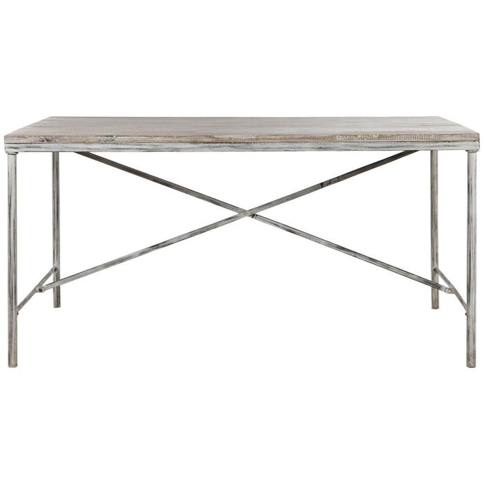 Mesa de Comedor Home ESPRIT Blanco Hierro Madera de mango 160 X 90 X 80 cm 1