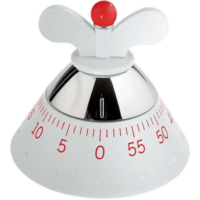 Kitchen Timer Temporizador Mecanico Blanco ALESSI A09 W