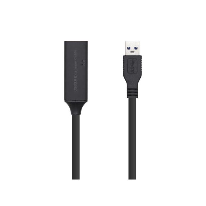 Aisens Cable Extensión Usb 3.0 Prolongador Con Amplificador, Tipo A Macho A Tipo A Hembra, 5 Metros