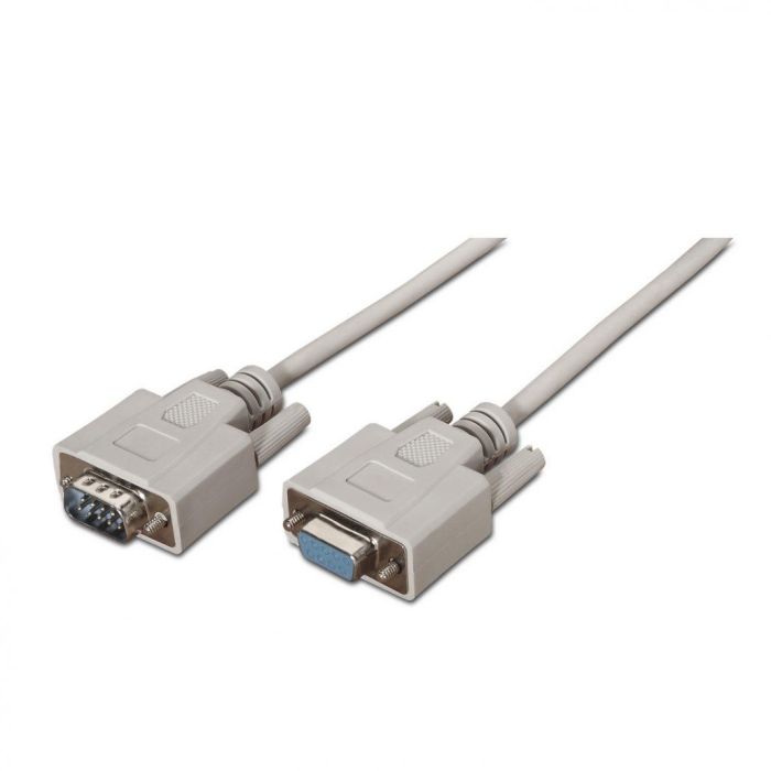 Aisens Cable Serie Rs232 Db9-M-Db9-H Beige 1,8M