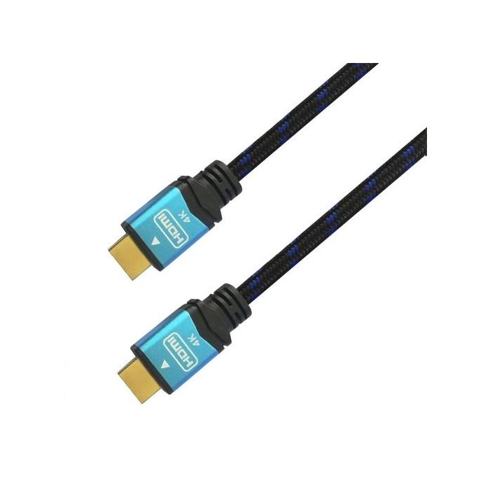 Cable HDMI Aisens A120-0357 2 m Negro/Azul 4K Ultra HD