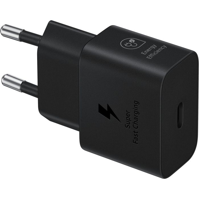 Samsung EP-2510XBEGEU Adaptador de Corriente 25W Super Fast Charging USB Tipo C 1 Puerto para Smartphone Negro 0 Samsung EP-2510XBEGEU Adaptador de Corriente 25W Super Fast Charging USB Tipo C 1 Puerto para Smartphone Negro 0