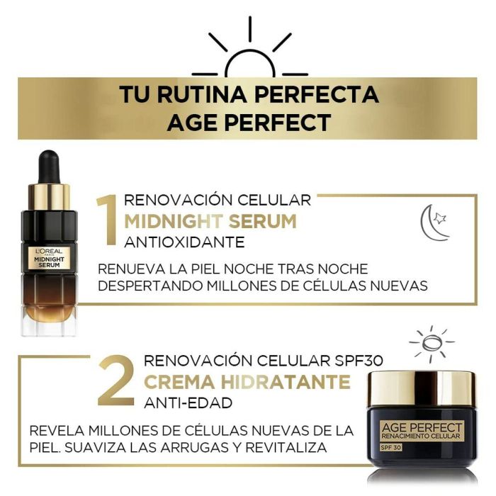 L'Oréal Paris AGE PERFECT RENACIMIENTO CELULAR SPF30 Crema de Día 50 ml 2 L'Oréal Paris AGE PERFECT RENACIMIENTO CELULAR SPF30 Crema de Día 50 ml 2