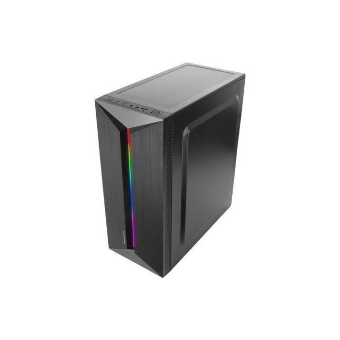 Mars Gaming Caja Gaming Semitorre MC-BLAZE Iluminación LED Frontal, Ventana Lateral Completa, ATX 2