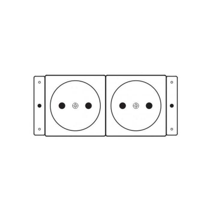 Kramer Electronics TS-2DE toma de corriente