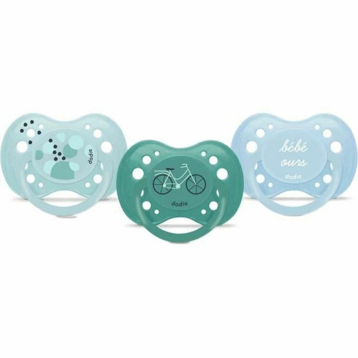 Dodie ES6 Chupetes Anatómicos para Bebés, +18 meses, Pack de 3 unidades