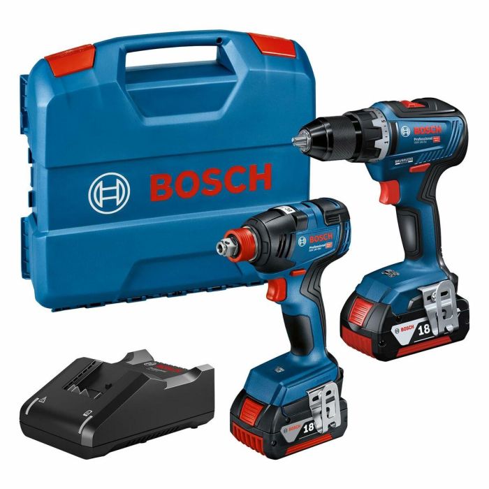 Bosch Professional Kit Combo 2 Herramientas 18V: Atornillador de Impacto GDX 18V-200, Taladro GSR 18V-55, 2 Baterías 4.0Ah y Cargador 15 Bosch Professional Kit Combo 2 Herramientas 18V: Atornillador de Impacto GDX 18V-200, Taladro GSR 18V-55, 2 Baterías 4.0Ah y Cargador 15