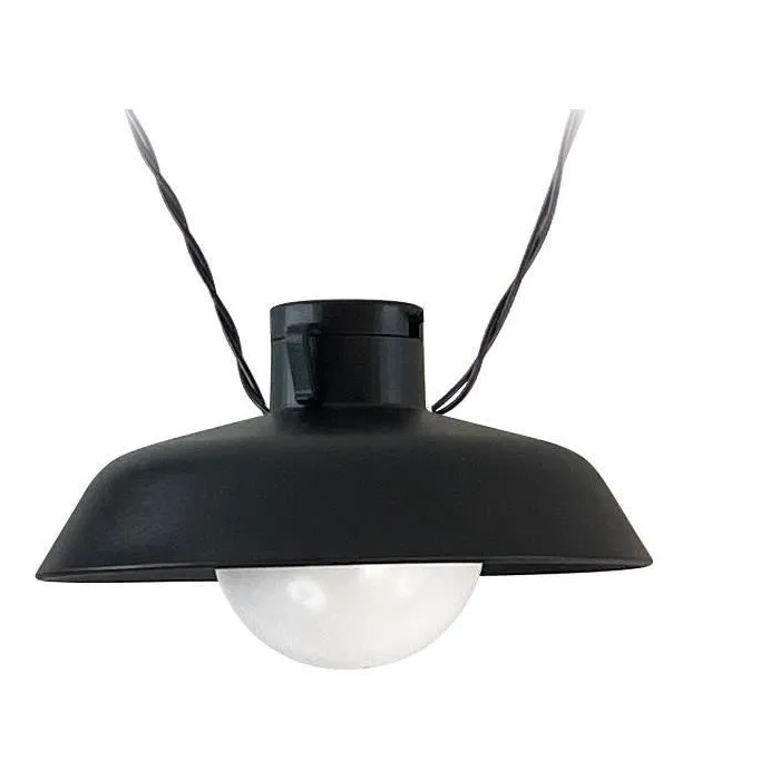 Luna Guirnalda Solar Luna 5m Negra 10 Bombillas 50 Lúmenes Recargable por USB 3