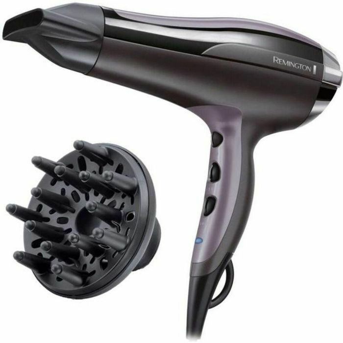 Remington D5720 Secador de cabello Thermacare Pro iónico 2400W con Rejilla cerámica, Motor de larga duración, Silencioso, Concentrador y Difusor