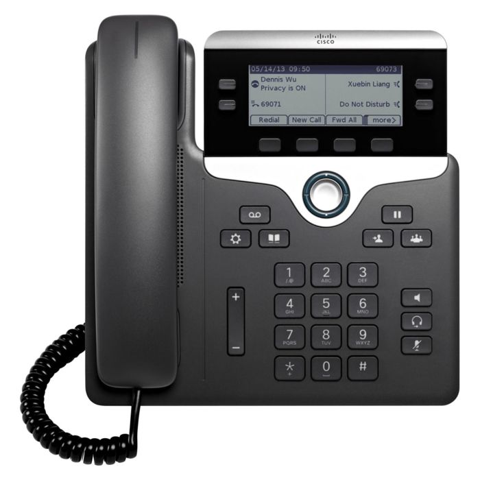 Cisco Teléfono IP UC PHONE 7841 Negro Plata 1