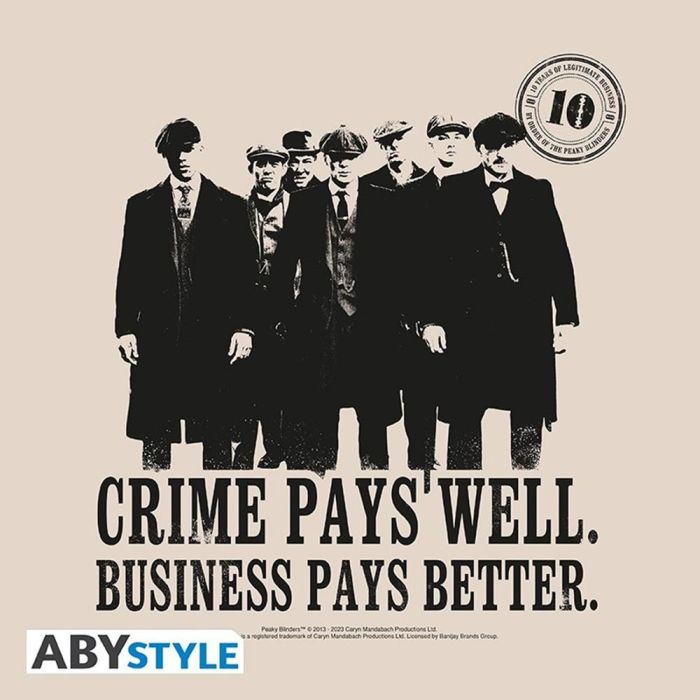 Abystyle ABYBAG674 Bolsa con Licencia Peaky Blinders y Diseño 'Crime Pays' (70x36 cm) 1 Abystyle ABYBAG674 Bolsa con Licencia Peaky Blinders y Diseño 'Crime Pays' (70x36 cm) 1