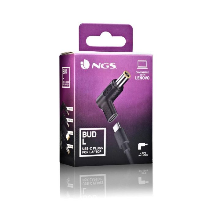 NGS BUD-L Pack 4 Clavijas USB Tipo-C para Portátil Lenovo (5.5x2.5mm, 4.0x1.7mm, Flat Pin, 7.9x5.5mm) 6