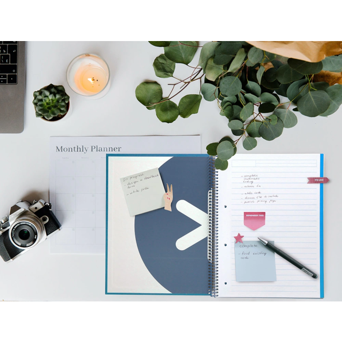 Antartik Cuaderno espiral A4 forrado 120 hojas 90 gr azul oscuro 10