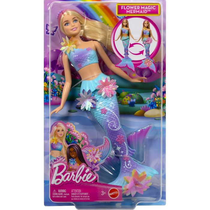 Muñeca Barbie Sirena Florece Rubia Jdm72 Mattel 4 Muñeca Barbie Sirena Florece Rubia Jdm72 Mattel 4