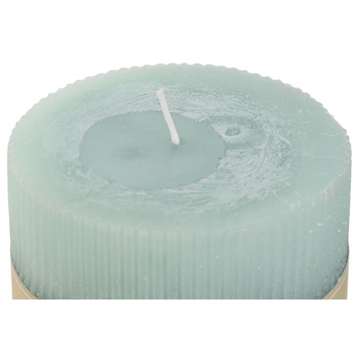 DKD Home Decor Velas de Cera Turquesa para Ambiente Básico, 10x10x10 cm, 650 gr, Pack de 6 Unidades 1