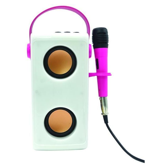 Potente altavoz Bluetooth iluminado de Barbie con micrófono 1 Potente altavoz Bluetooth iluminado de Barbie con micrófono 1