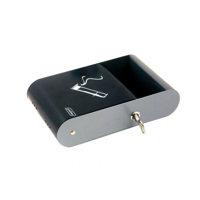 PROBBAX - AT-0202-DGRY - Cenicero de exterior para pared rectangular 1,5 L - 15,2 x 6,4 x 25,5 cm - Gris oscuro 1 PROBBAX - AT-0202-DGRY - Cenicero de exterior para pared rectangular 1,5 L - 15,2 x 6,4 x 25,5 cm - Gris oscuro 1