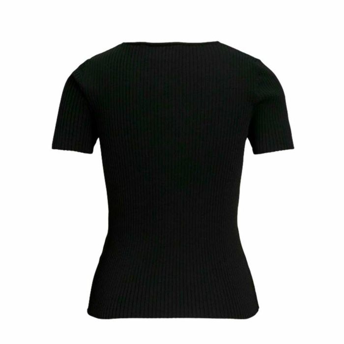 Camiseta de Manga Corta Mujer Jack & Jones Jxsky Ss Knit Negro 1