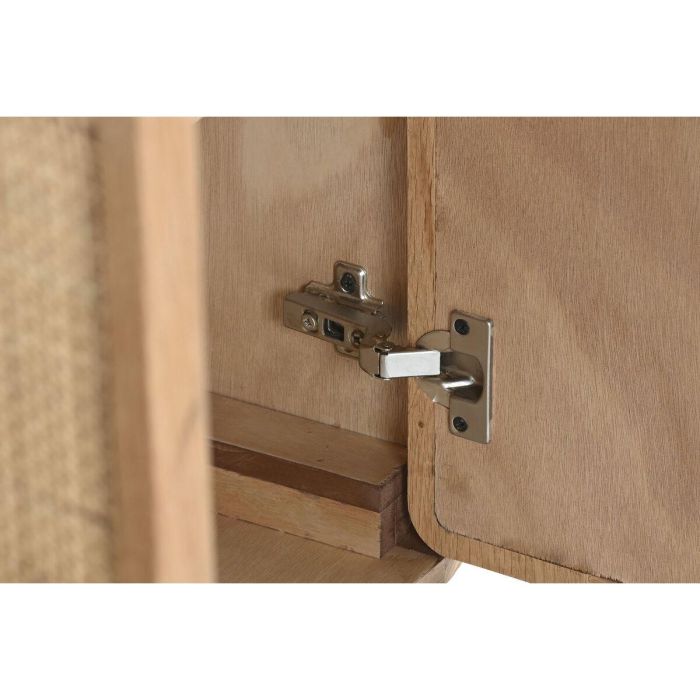DKD Home Decor Buffet Tropical Natural Roble Ratán MDF Chapa con 3 Cajones 4 Puertas - 182x45x71 cm 3