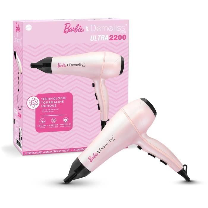 DEMELISS Ultra Barbie Edición Secador de Pelo 2200 W