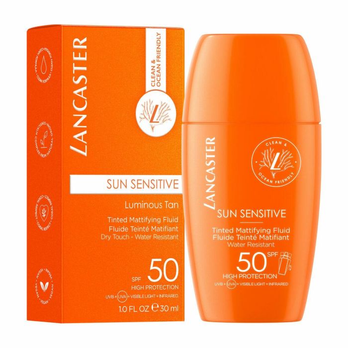 Lancaster Sun Sensitive Tinted Mattifying Fluid Spf50 30 mL 2 Lancaster Sun Sensitive Tinted Mattifying Fluid Spf50 30 mL 2