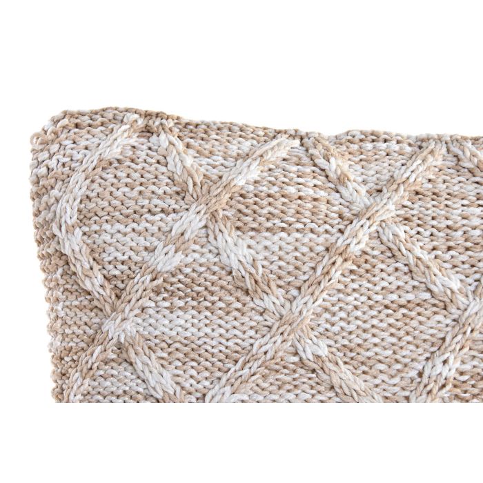 DKD Home Decor Cojín Alpino Rosa Palo 45x45 cm, 10cm Grosor, Poliéster, con Cremallera Oculta (Pack de 4 Unidades) 1