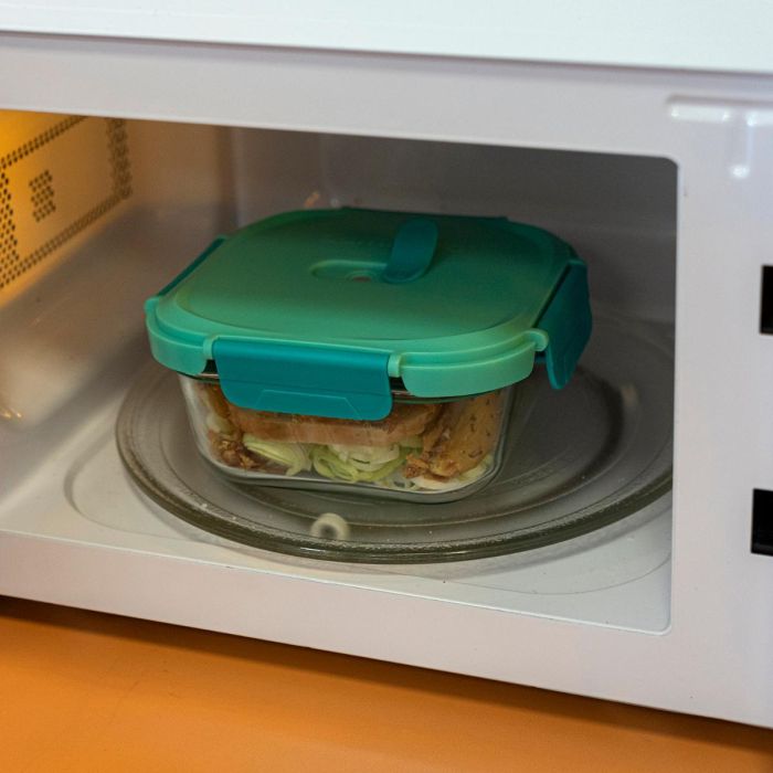 Recipiente Cuadrado Hermético Vidrio Move Box Luminarc 80 cL 2