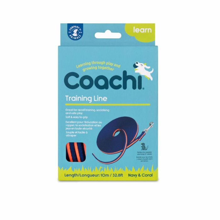 Correa de adiestramiento Coachi Azul 10m Entrenamiento 7