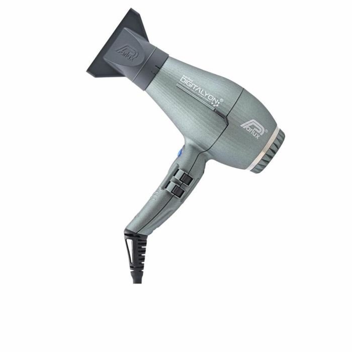 Parlux Secador de Pelo DIGITALYON Gris Glitter, Tecnología Iónica, Secado Rápido y Profesional, Diseño Ligero y Ergonómico