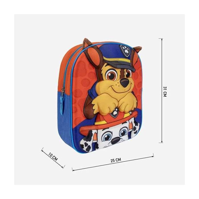 Mochila infantil 3D aplicaciones paw patrol 22.0 x 27.0 x 1.0 cm 4