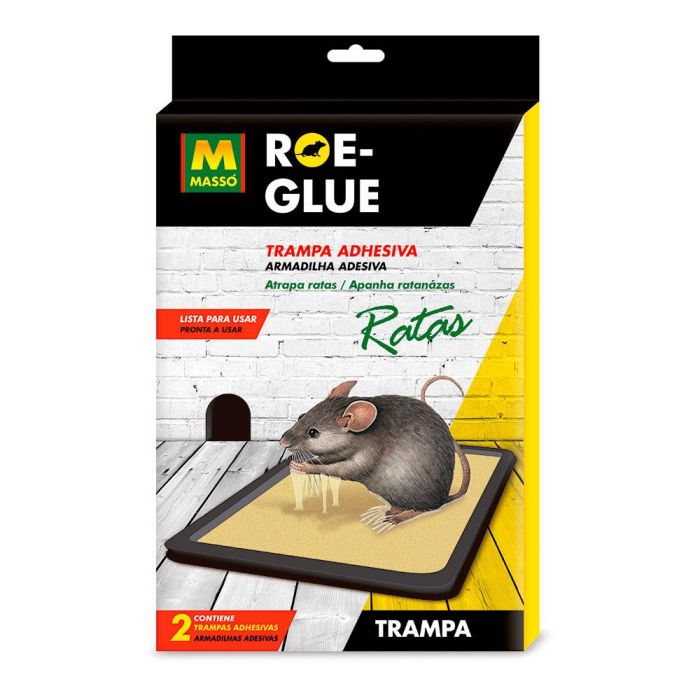 Massó Trampa adhesiva para ratas, 2 uds - 231556 Massó Trampa adhesiva para ratas, 2 uds - 231556