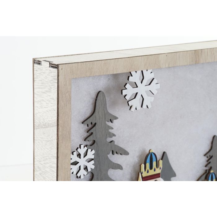 Decoración de Pared DKD Home Decor Cascanueces Madera MDF (2 pcs) (30 x 4.5 x 30 cm) 2